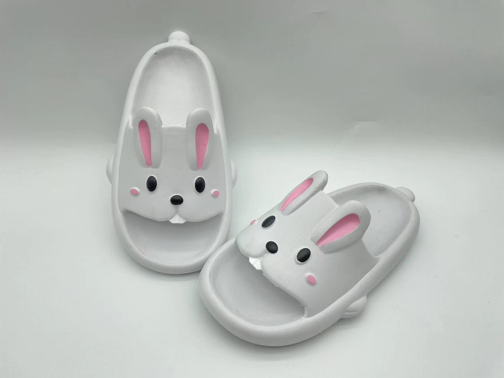 Summer Indoor Kids Slippers Anti-skid Cute Rabbit Casual Home Slippers