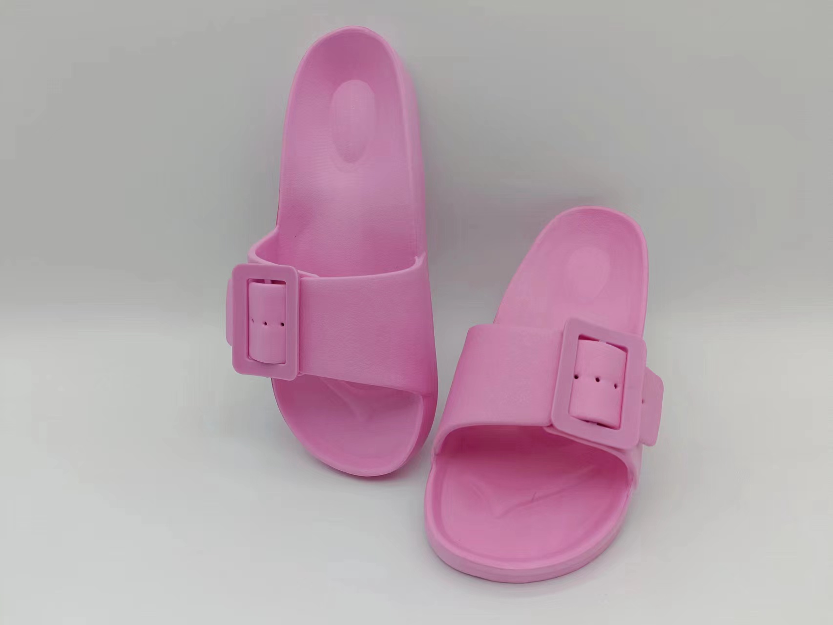 Custom Logo Eva Durable Female Adjustable Buckle Summer Beach Walk Slippers For Women