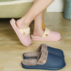 Custom Logo Home Removable Cotton Warm Slides Slippers Unisex Footwear EVA Winter Slipper For Men 