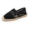 OEM&ODM Summer Espadrilles Lace Hollow Fisherman Shoes Female Flat Bottom Lazy Casual Women's Shoes