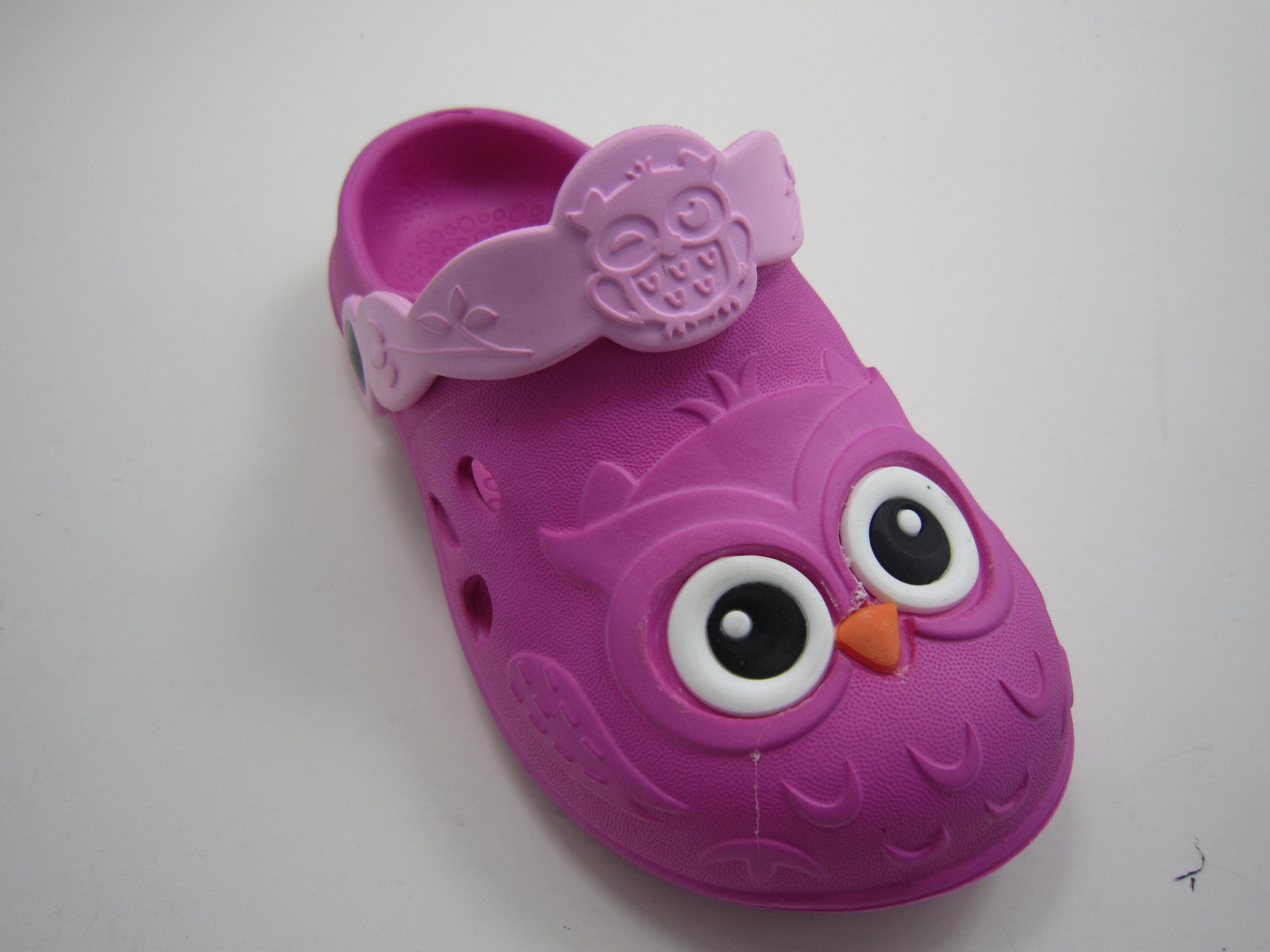 Cute Cartoon Kids Slipper for Non Slip Owl Pattern Upper Clogs EVA Slipper