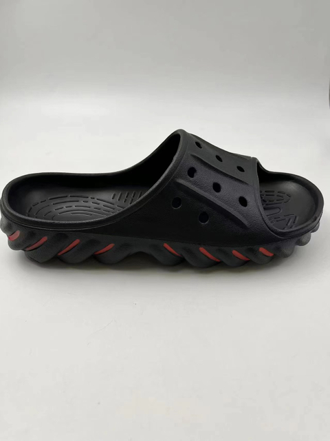 Custom Men Black Slipper Shoes Beach Light Weight Footwear Fashion EVA Slippers