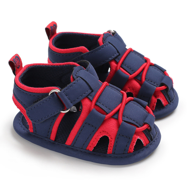 Fashion Anti Slip And Elastic Infant Toddler Outdoor Baby Soft Sole Bandage Sandals
