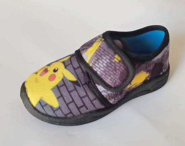 Kids Breathable Pikachu Canvas Shoes Anti Skid Baby Casual Walking Shoes