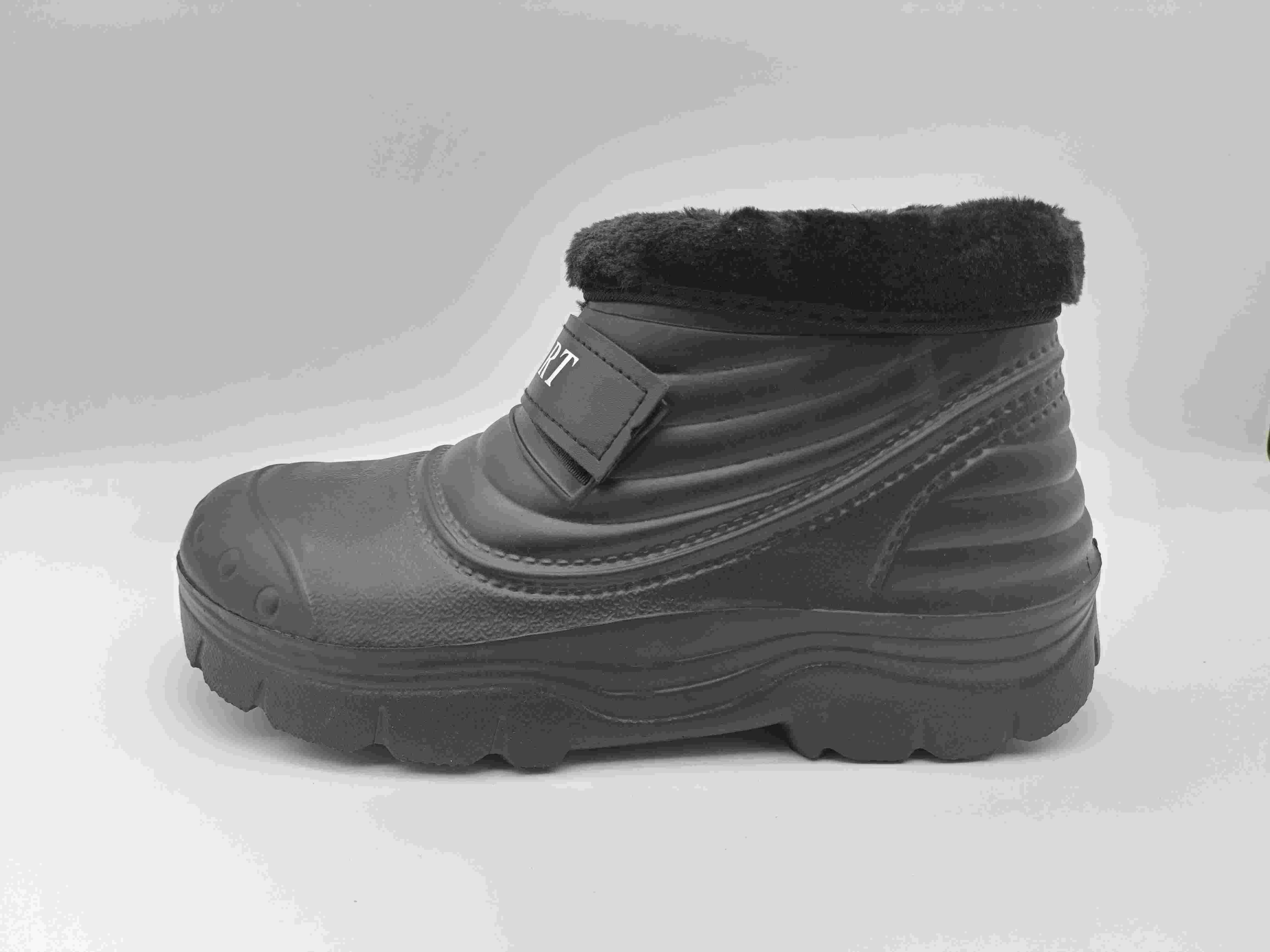 Women EVA Soft Material Ladies Shoes Black Winter Short Boots