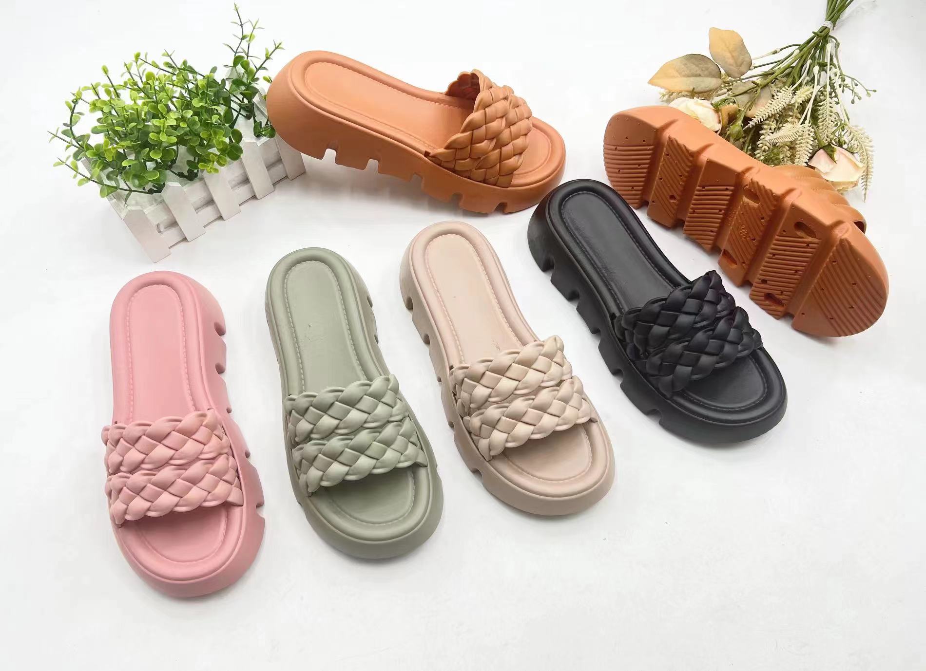 Customized Footwear Casual Women Shoes Summer PVC Sandals Footwear Slippers