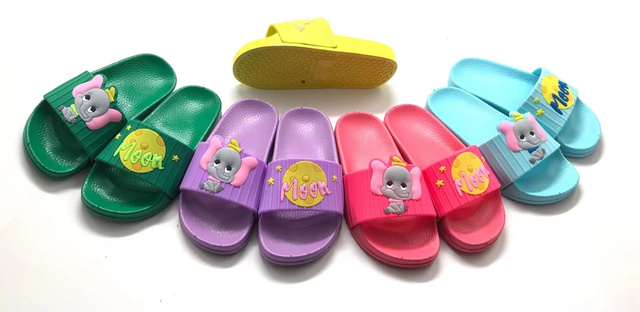 Summer Children Flat Sandals for Kids Non-slip Bath Slippers