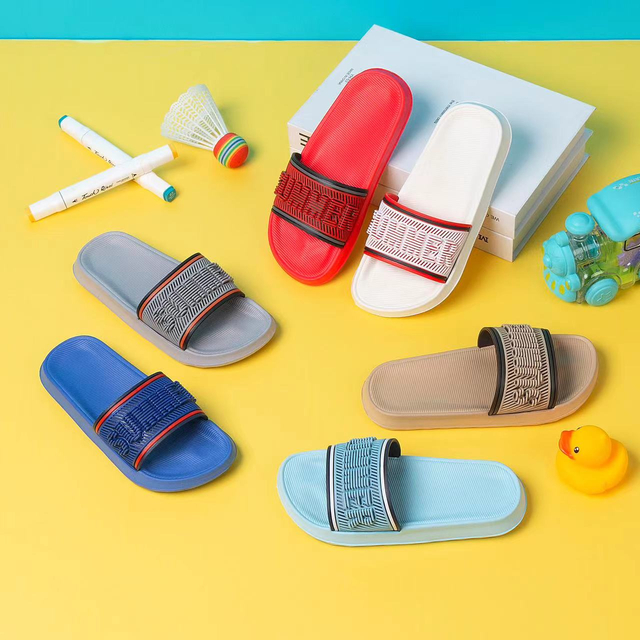 Summer Comfortable Kids Slippers Non-Slip PVC Plastic Bathroom Home Slipper