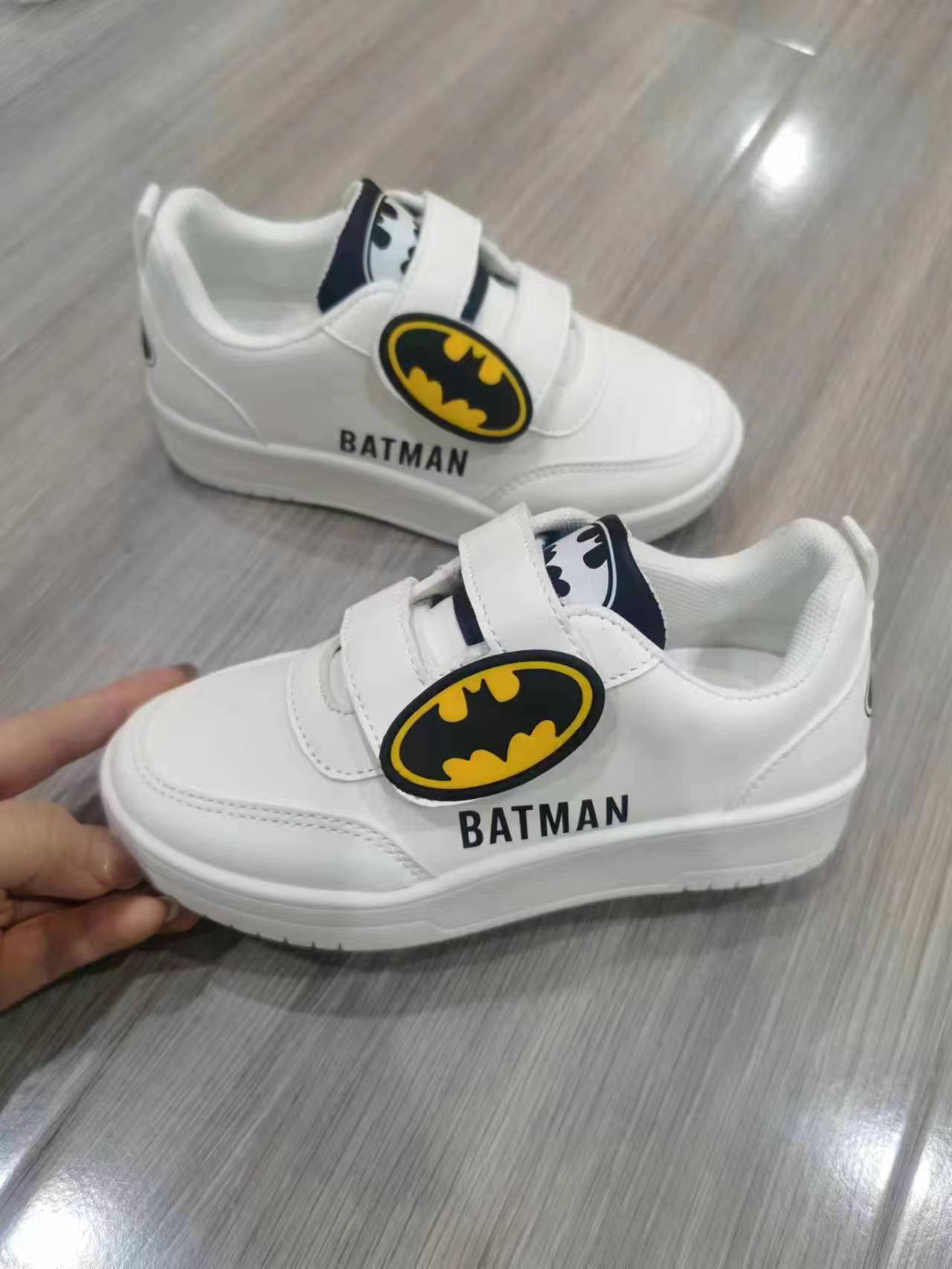 Children's Sports Shoes Kids Female Cartoon PU Leather Shoes Kids Lightweight Leisure Walking Running Shoes