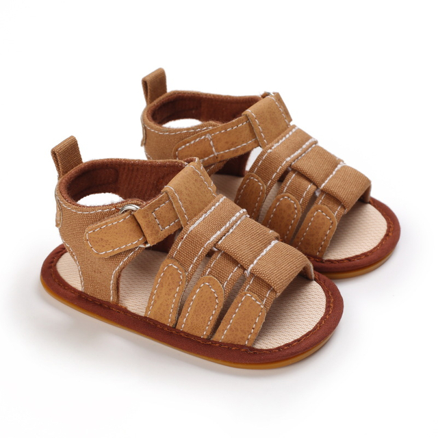 New Canvas Plus Super Soft PU Casual Anti-skid Breathable Summer Children's Sandals
