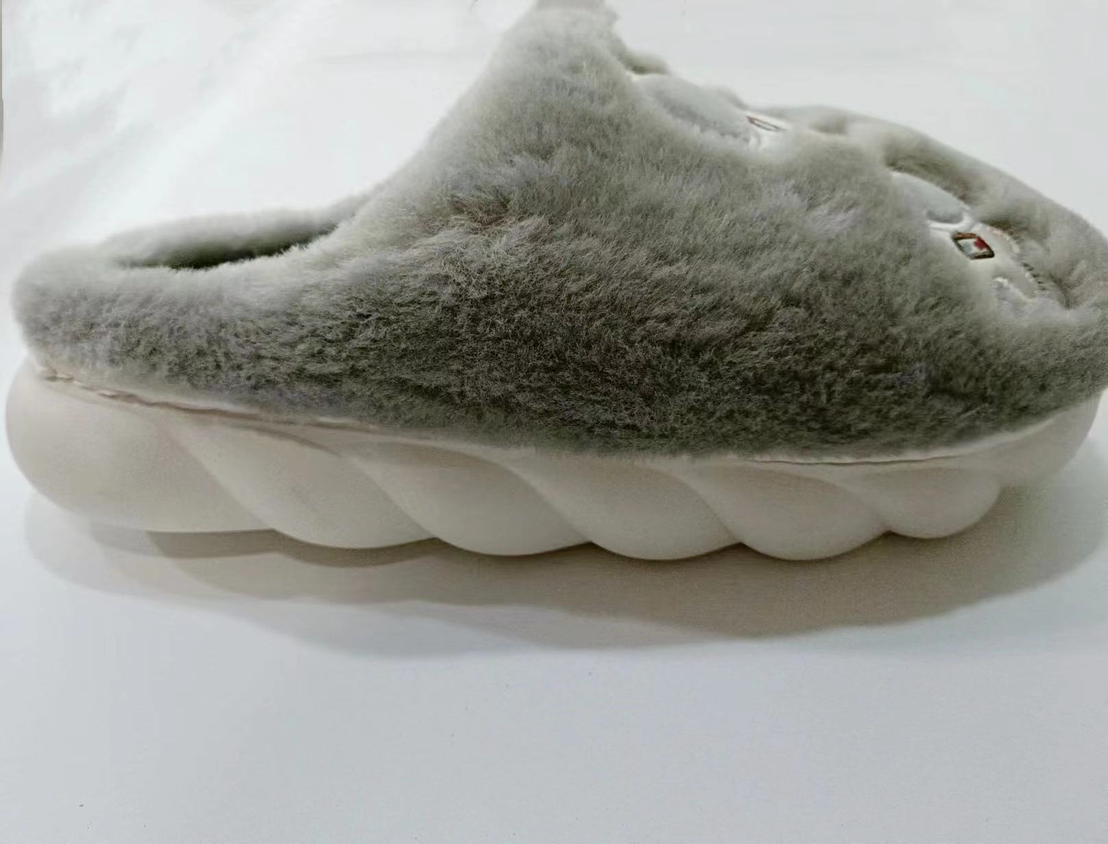 Men's Astronaut Printed Short Plush Men's Indoor Anti-skid Cotton Mop Winter Slipper