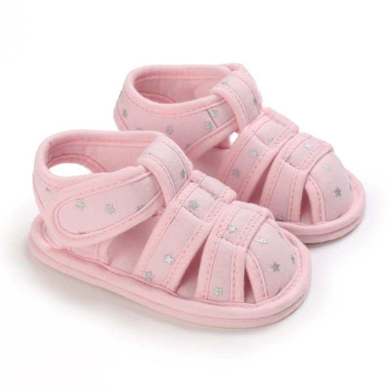 Baby Soft Soles Indoor Non-slip Star Pattern Casual Shoes 0-1 Years Kids Shoes Baby Sandals