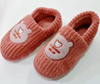 Lady Printed Short Plush Cotton House Winter Slippers For Girls 