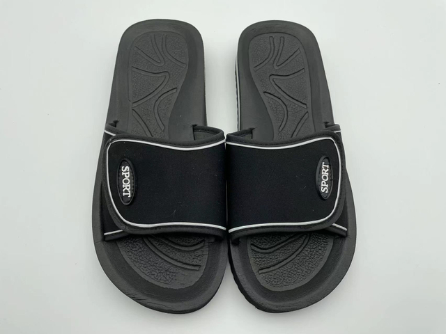 Custom Summer EVA Slippers Men Slipper Logo Beach Sliders Fashion Slippers with Fabric with Magic