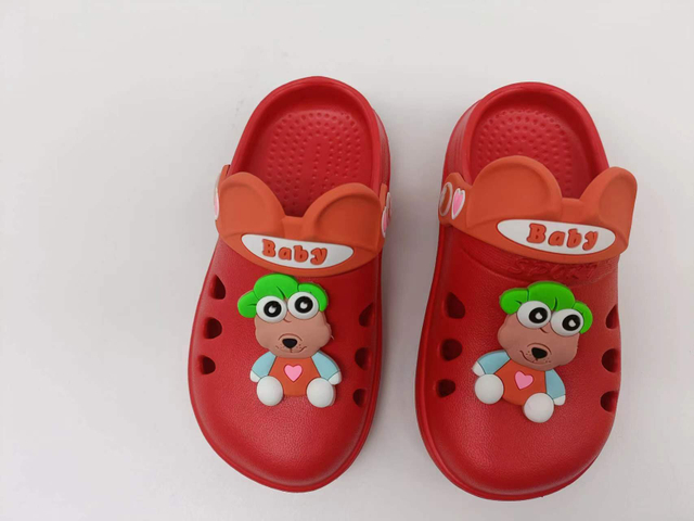 Summer Beach Cartoon Hole Shoes Toddler Anti-Slippery Soft Sole EVA Clogs For Kids 