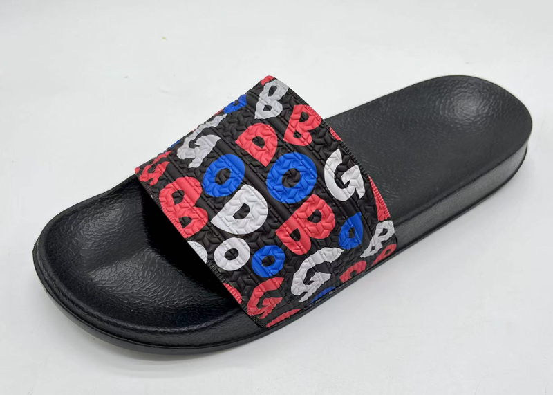 Prevention Printing Slippers Sandals Causal PU Sandals Comfy Slippers for Men 
