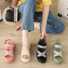 Customized Luxury Womens Strappy Wedge Sandals Fashion Women's Casual Outdoor Sandals
