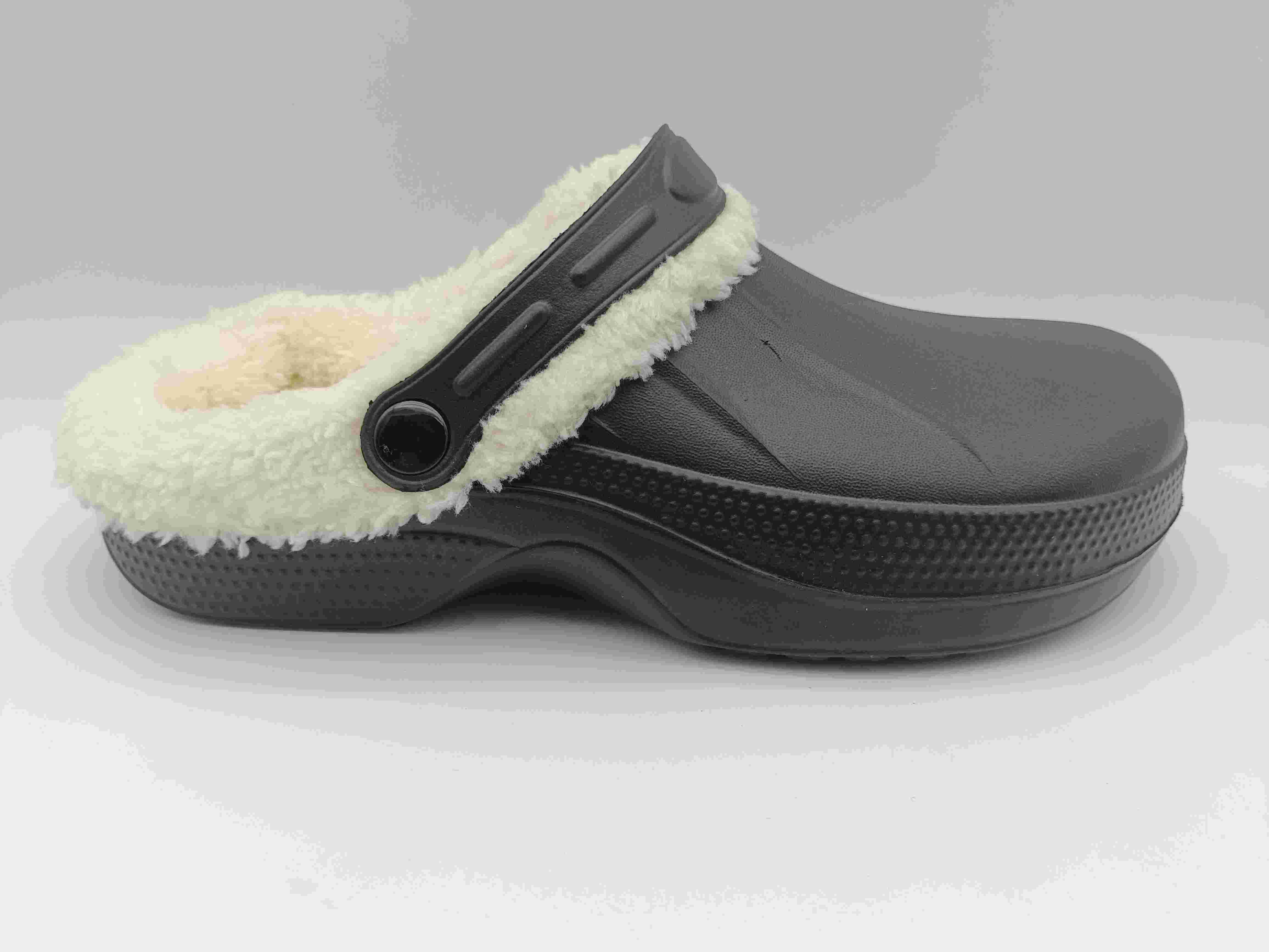 Customized Design EVA Winter Warm Clog with Fur Lining Garden Clogs