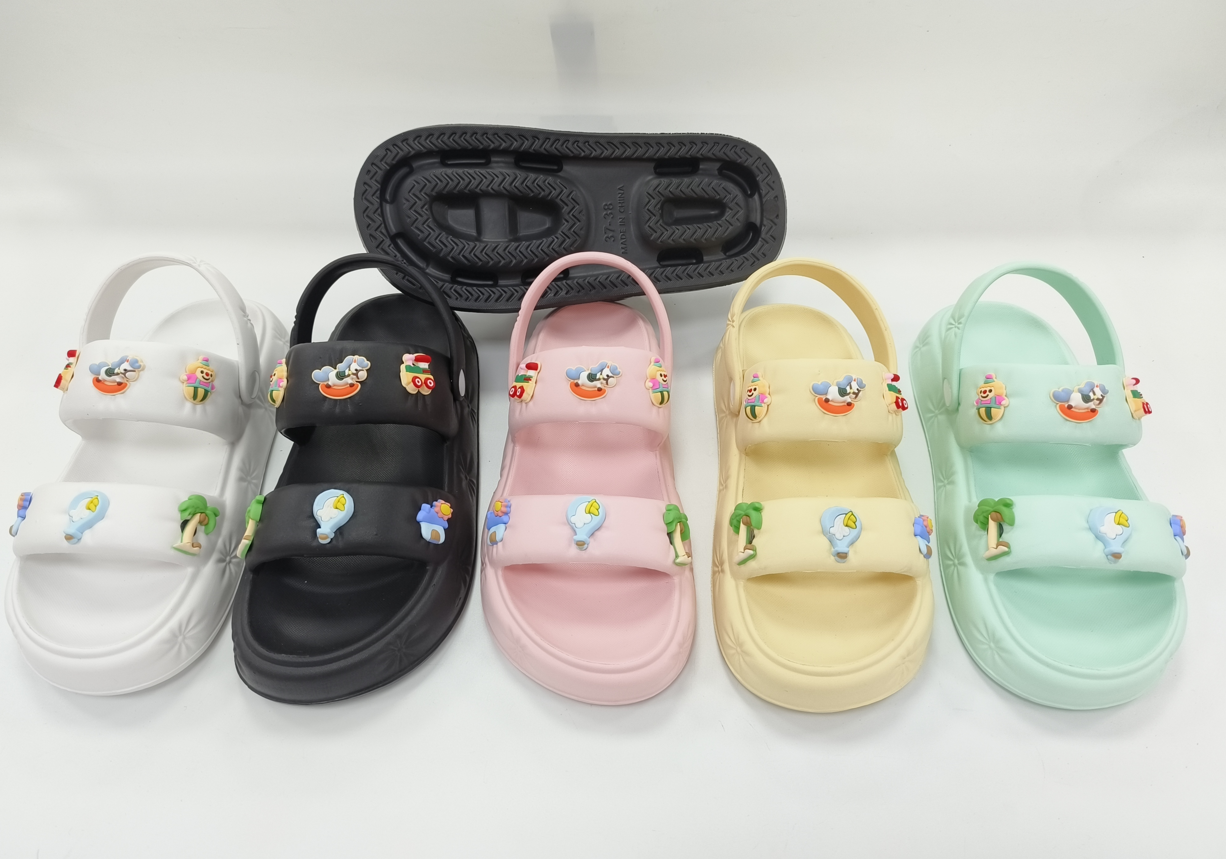 Customized Summer Anti Slip Walking Slippers Shoes EVA Summer Lady Sandals
