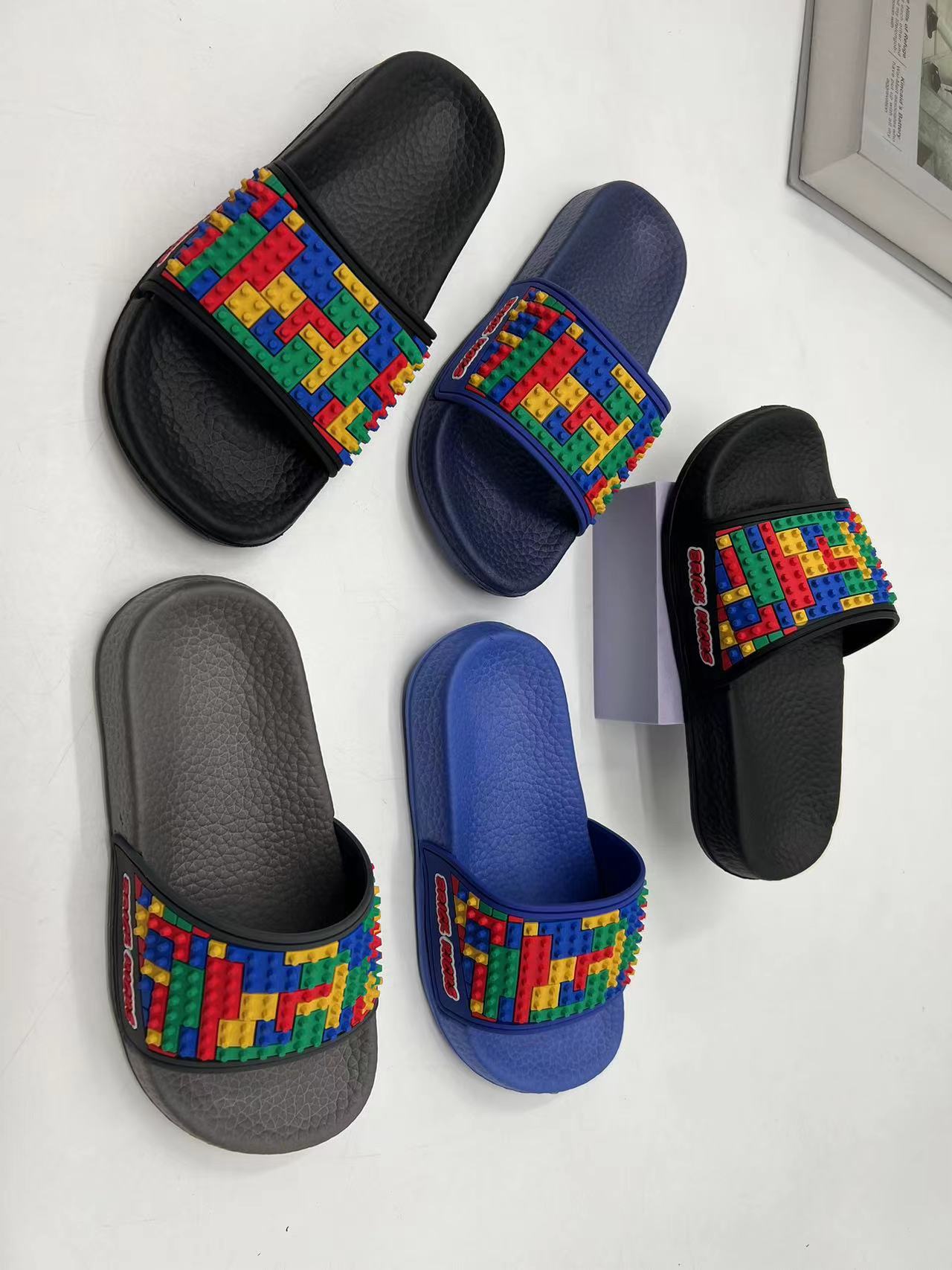 Customized Lightweight Men Slide PVC Casual Shoes Sandal Slippers 