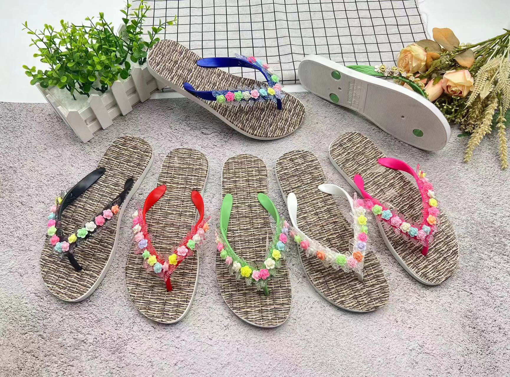 Custom Slippers Women Summer PVC Flip Flops Beach Sandals