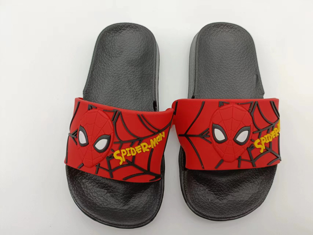 Summer Boys Girls Slide Sandals Home Children Outdoor Beach Pool Sandal Soft Anti-Slip Bath SPIDER-MAN Slippers for Little Kid/Big Kid
