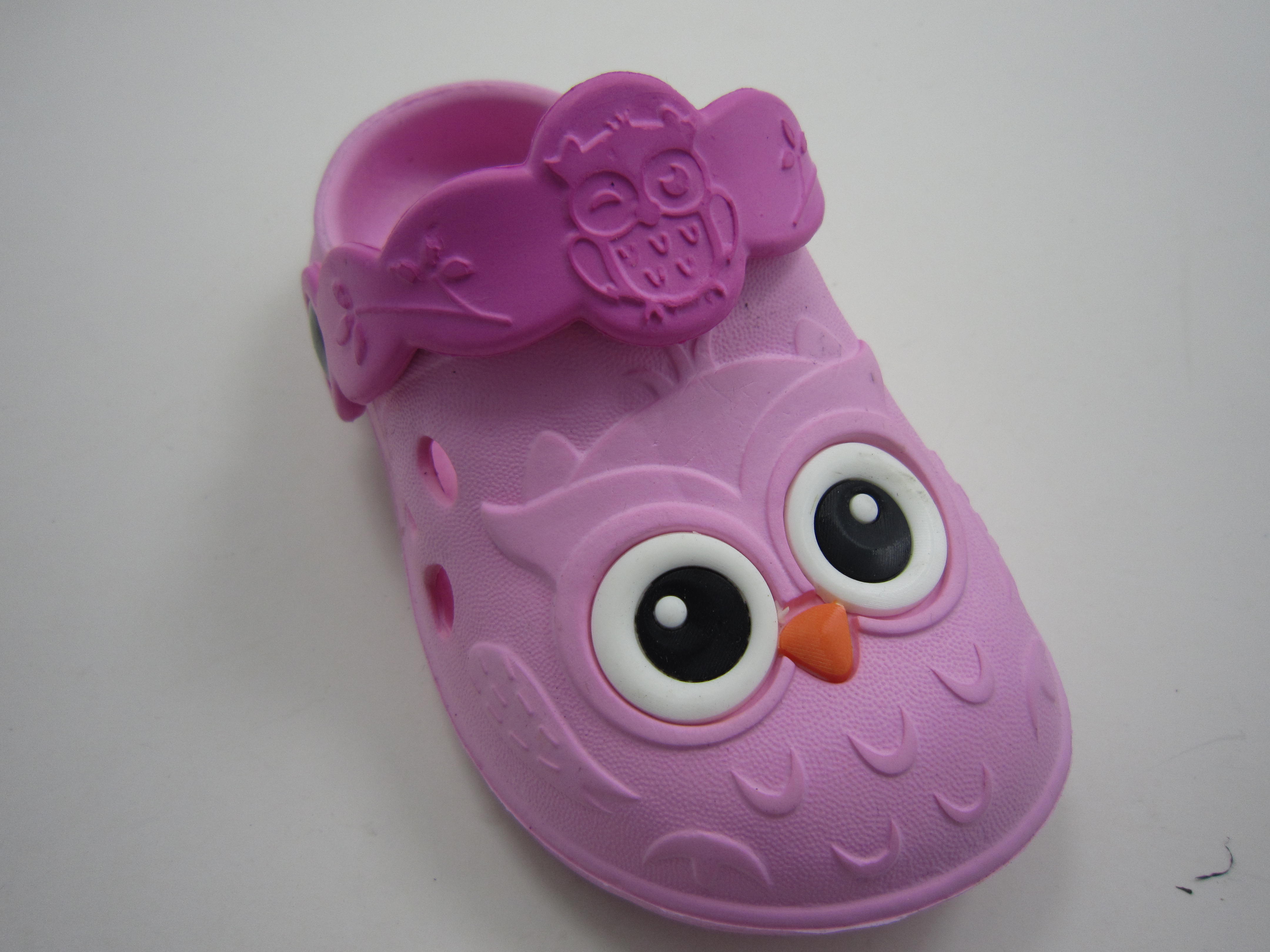Cute Cartoon Kids Slipper for Non Slip Owl Pattern Upper Clogs EVA Slipper