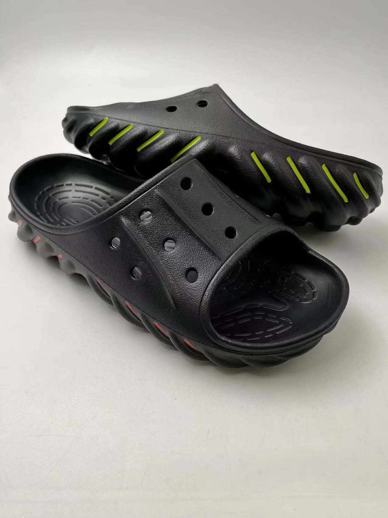 Custom Men Black Slipper Shoes Beach Light Weight Footwear Fashion EVA Slippers