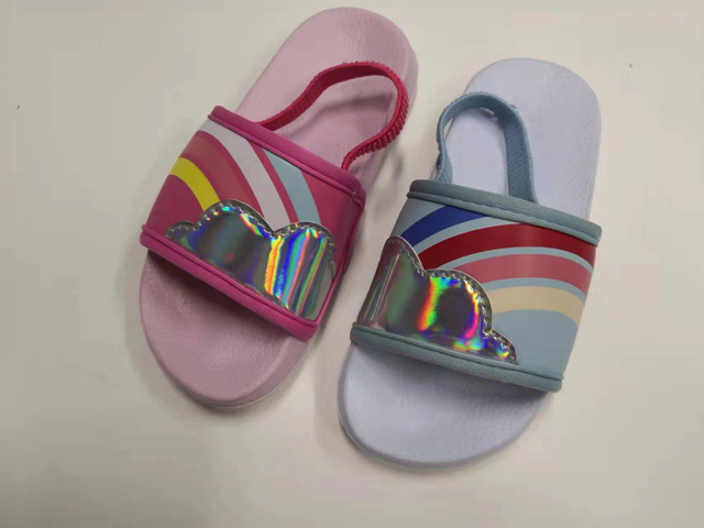Kid Slide Summer Beach Shoes Printed Kid Slide Slipper Children Super Soft Sandals