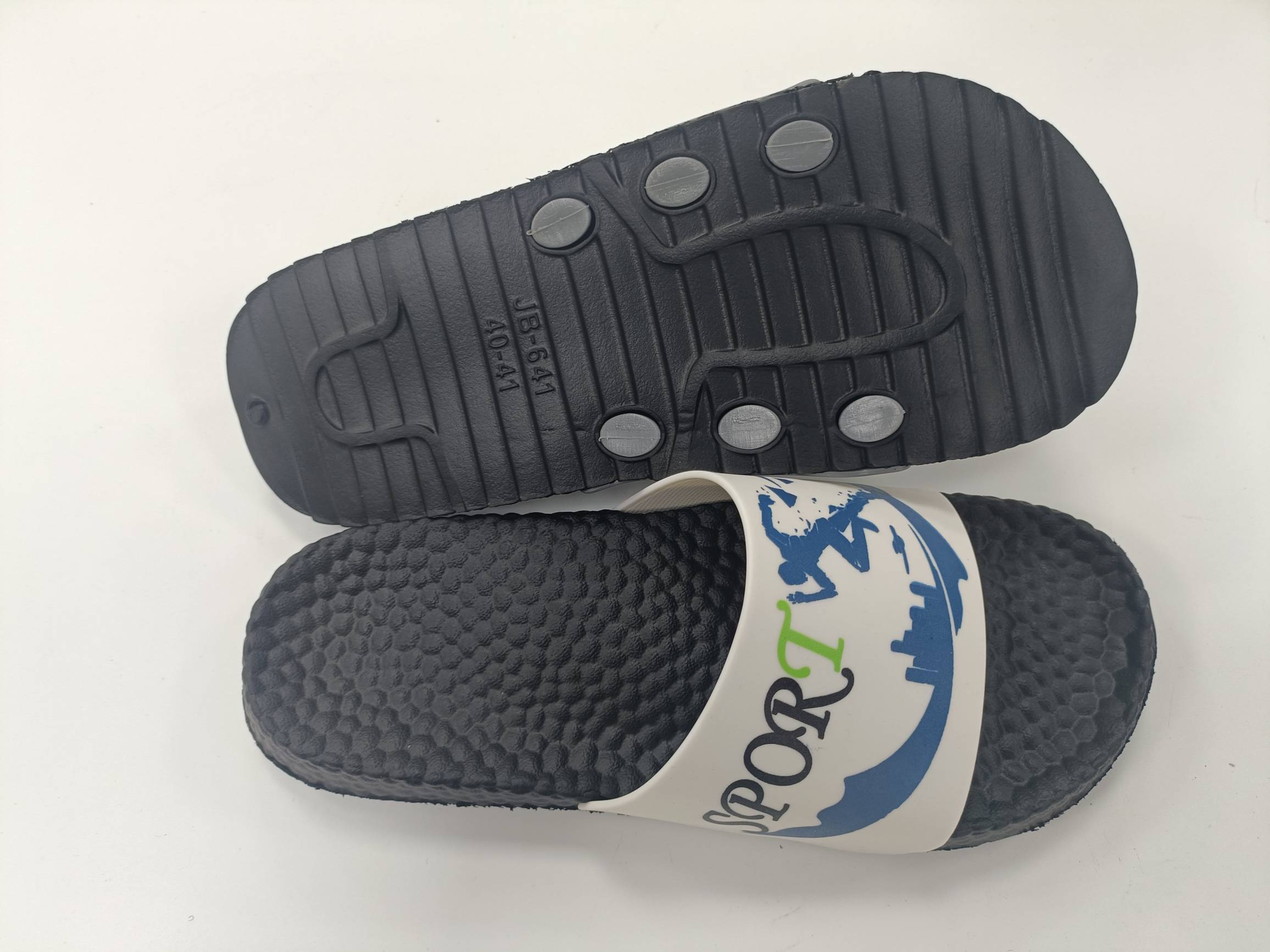 Custom Men Summer Slipper Beach Easy Wear PVC Slippers Slide Sandals 