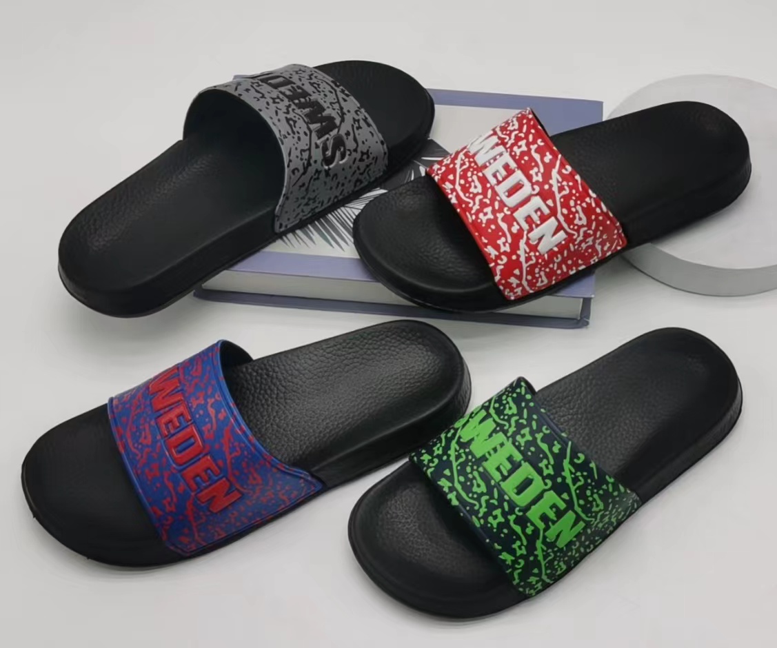 Customized Lightweight Men Slide PVC Casual Shoes Sandal Slippers 