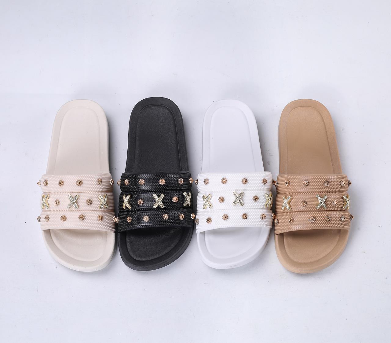  Customized PVC Sole Women Shower Room Slippers