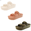 New Fashion Double Belt Breathable And Comfortable Thick Bottom Slipper EVA Casual Sandals for Women