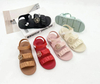 New Summer Baby Girls Fancy Sandals Flats Soft Bottom Open Toe Shoes With Flower Princess Girls Casual Beach Fashion Sandals