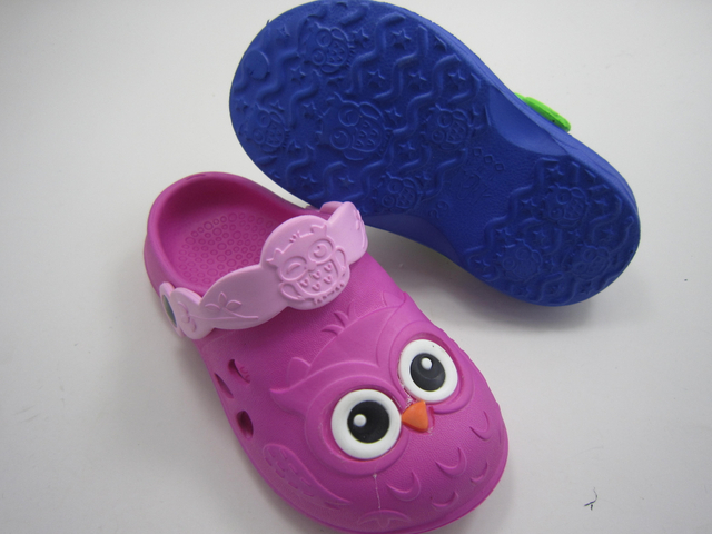 Cute Cartoon Kids Slipper for Non Slip Owl Pattern Upper Clogs EVA Slipper