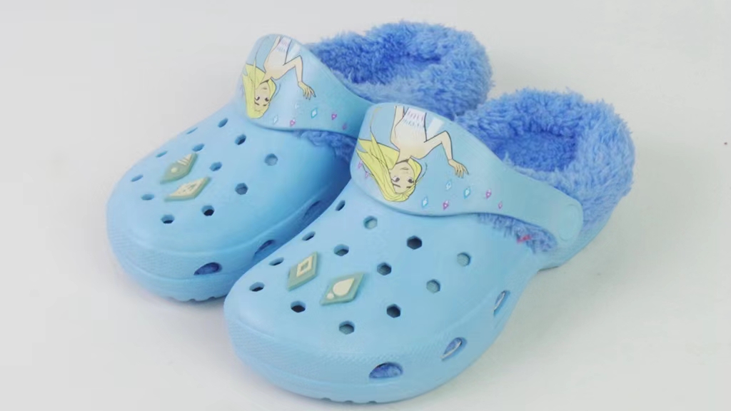 Winter Thick Soled Clogs Shoes Plush Kid Fashion Shoes EVA Clogs
