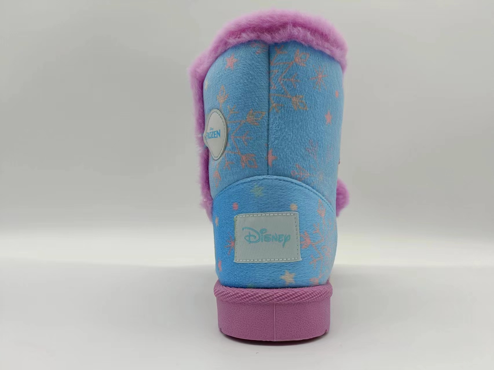 Winter Blue Thickened Kids Cotton Shoes Cartoon Frozen Girl Outdoor Snow Boots