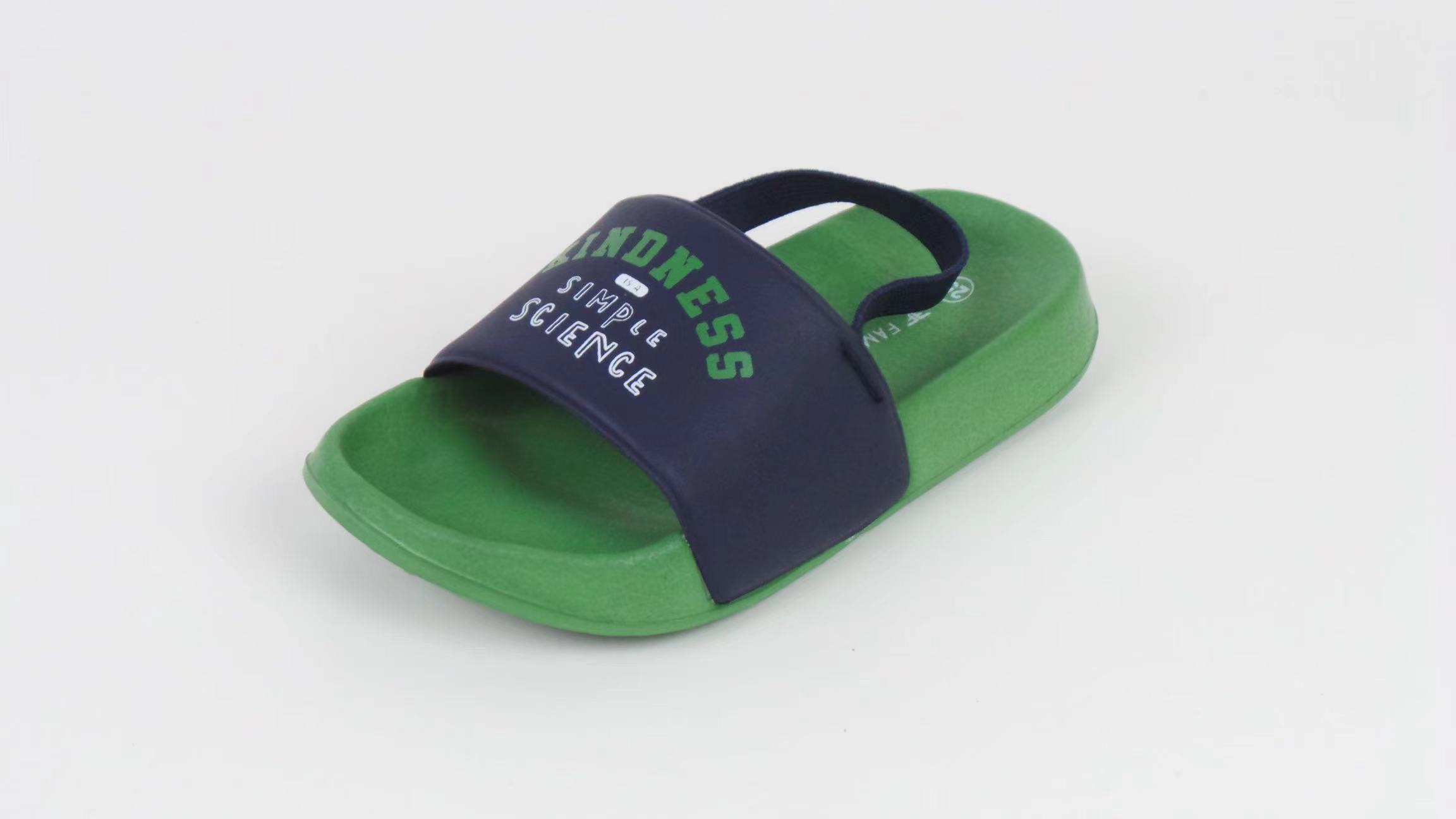 Custom Logo Boy Slippers Non Slip Flexible Soft Outdoor Sandals Shoes for Kids