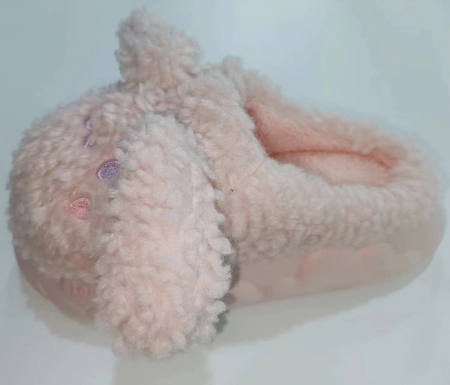Cotton Slippers Women's Lovely Autumn Winter Cartoon Plush Small Ears Women's Shoes