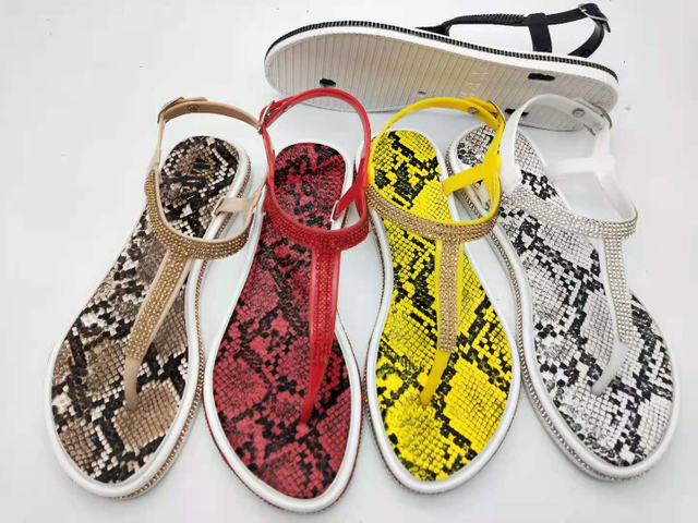 Customized PVC Women Sandals Summer Casual Snake Shoe Inspiration Sandals