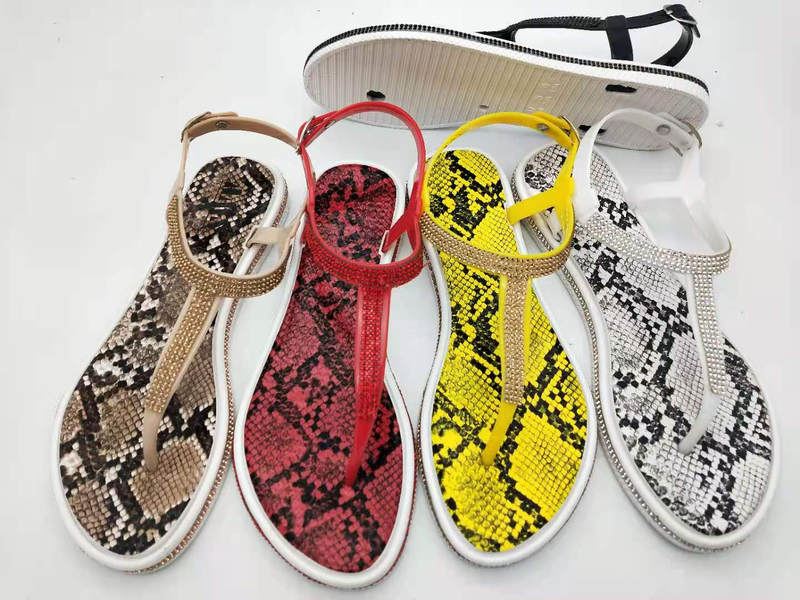 Customized PVC Women Sandals Summer Casual Snake Shoe Inspiration Sandals