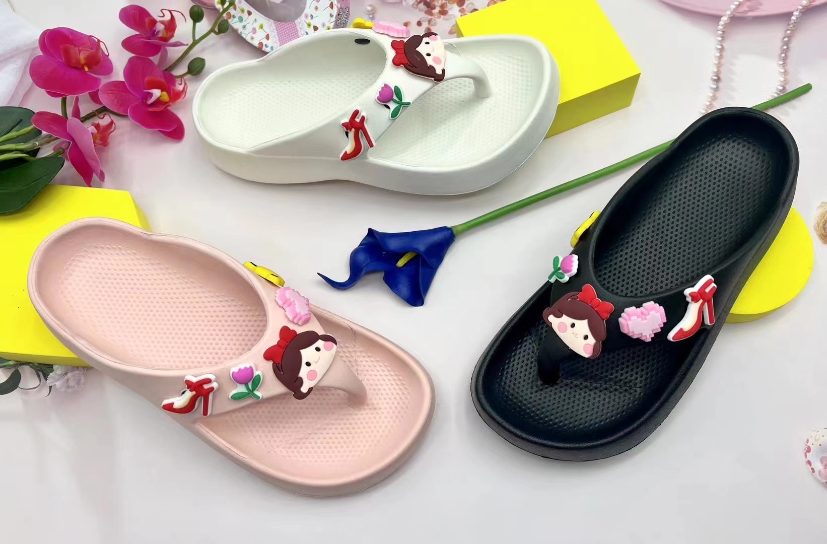 Customized Summer Fashion Casual Beach Flip Flop Slipper EVA Women Flip Flop
