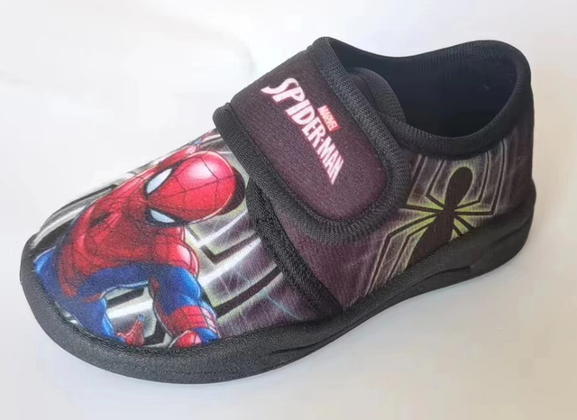  Students Kids Canvas Shoes Soft Flat Children's School Plain Kid's Casual Shoes with SPIDER-MAN pattern
