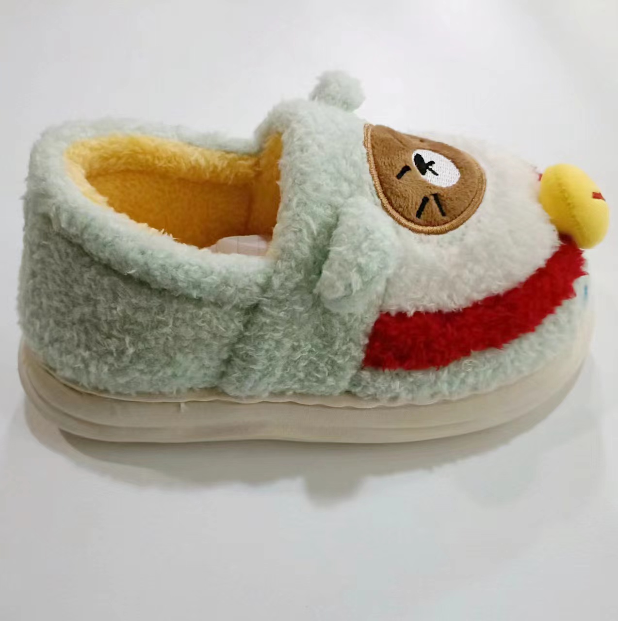 Autumn Winter Slippers Cute Cartoon Plush Anti-slip Warm Indoor Home Shoes 