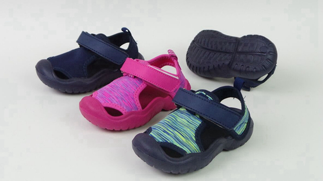 Non Skid Breathable Sandals Elastic Quick Drying Fabric Sports Kids Sandals