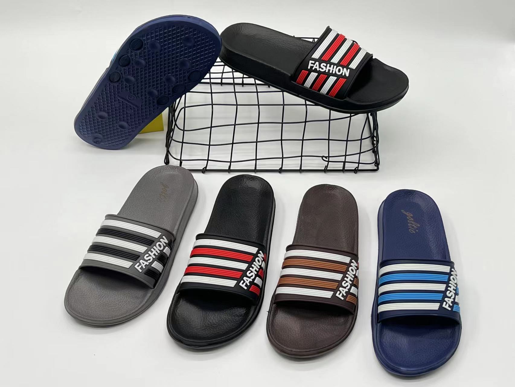 Comfortable Men PVC Uppers EVA Bottom summer Sole Slippers