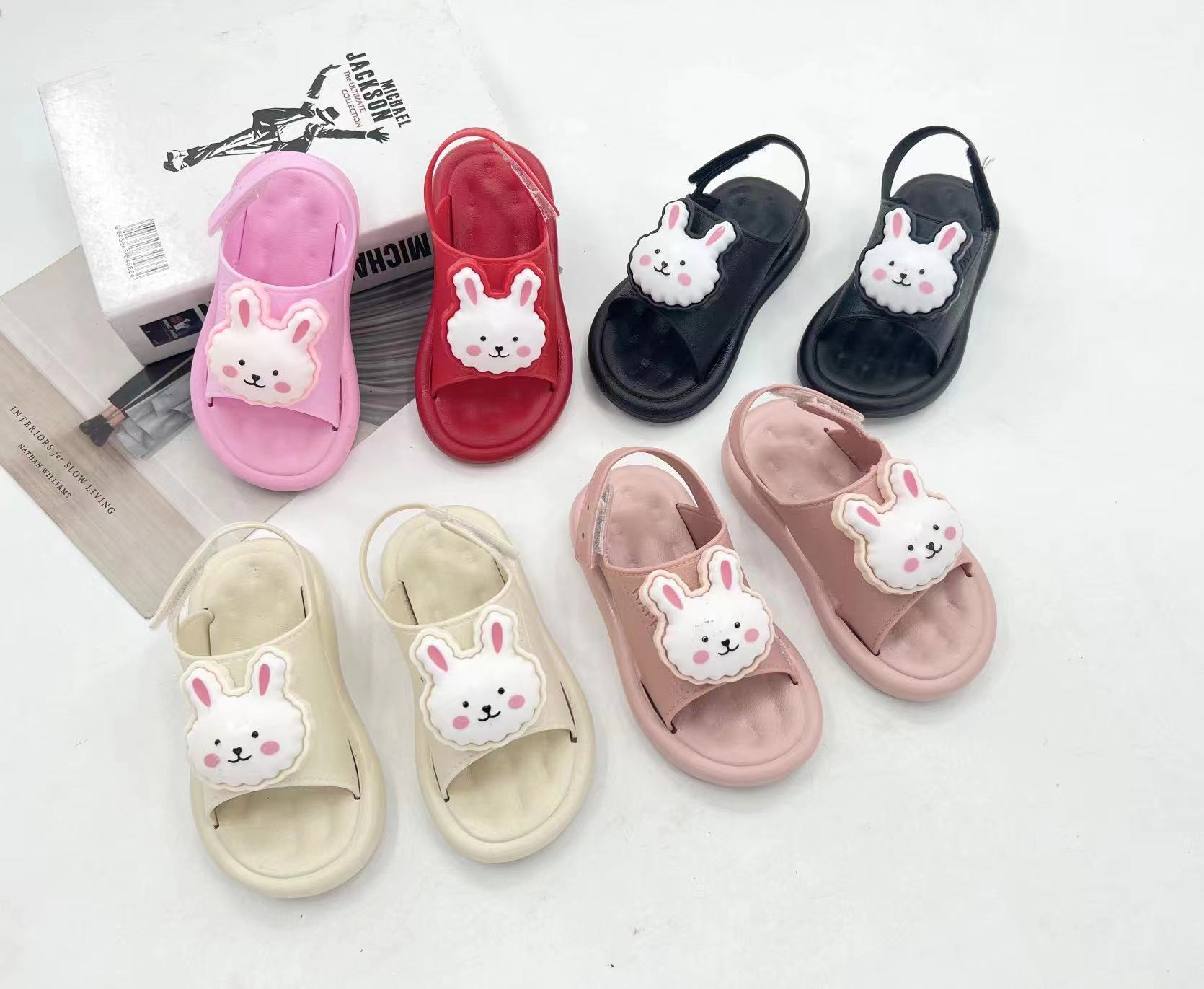Summer New Girl Soft Soled Princess Sweet Baby Shoes Cartoon Decoration Children Beach Sandals for Kids