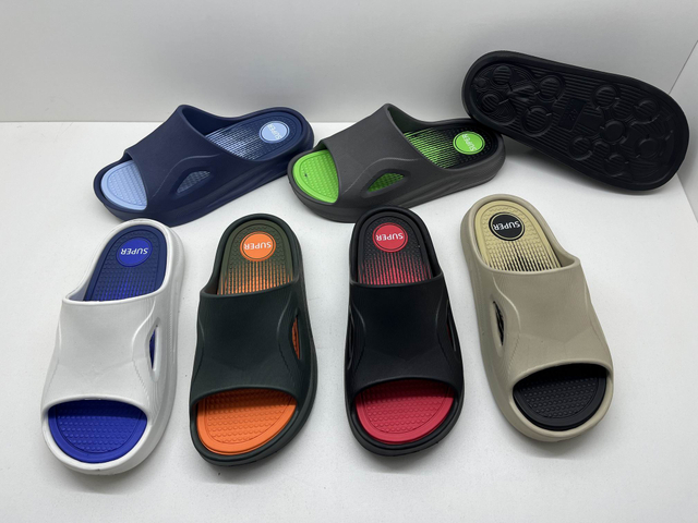Custom Summer Bathroom Waterproof Comfortable Multiple Colors EVA Slippers for Men 