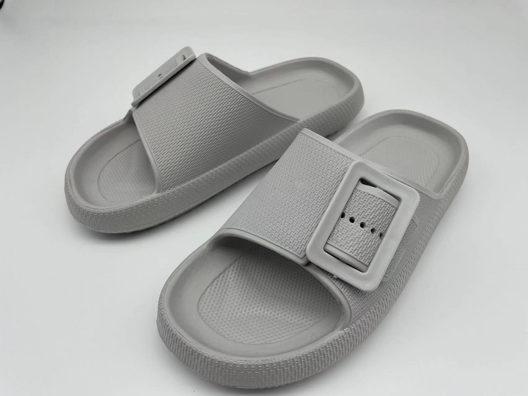Light Weight Anti-slip Man Sandals Soft Thick Sole House Slides Pure Color Home Slippers