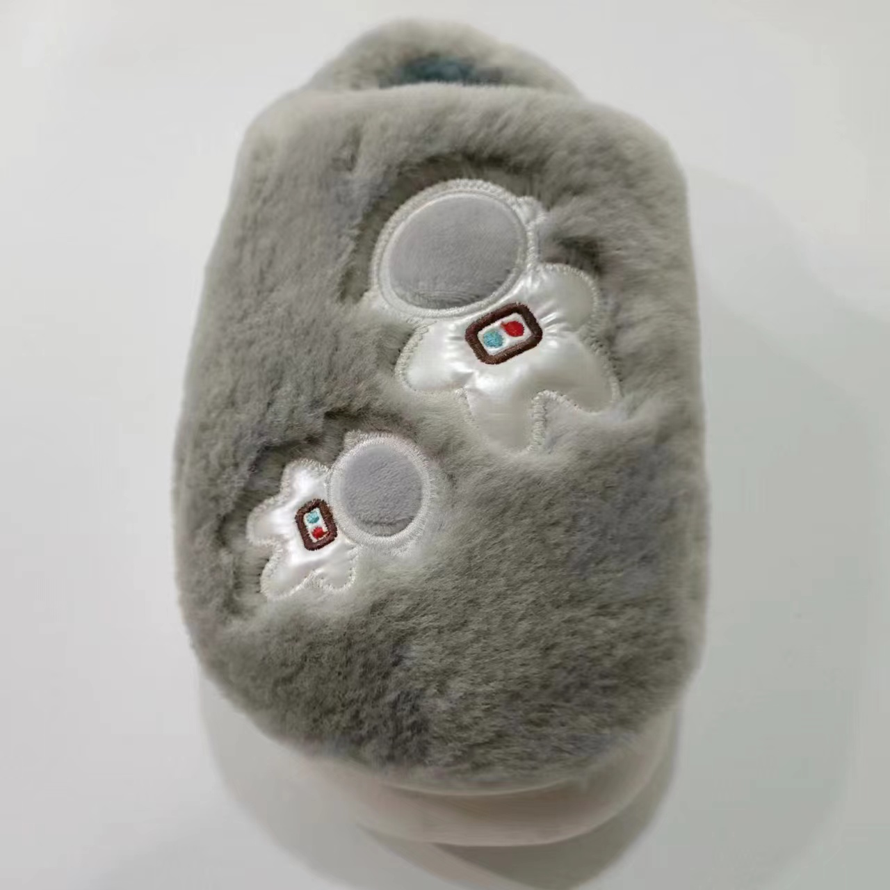 Men's Astronaut Printed Short Plush Men's Indoor Anti-skid Cotton Mop Winter Slipper